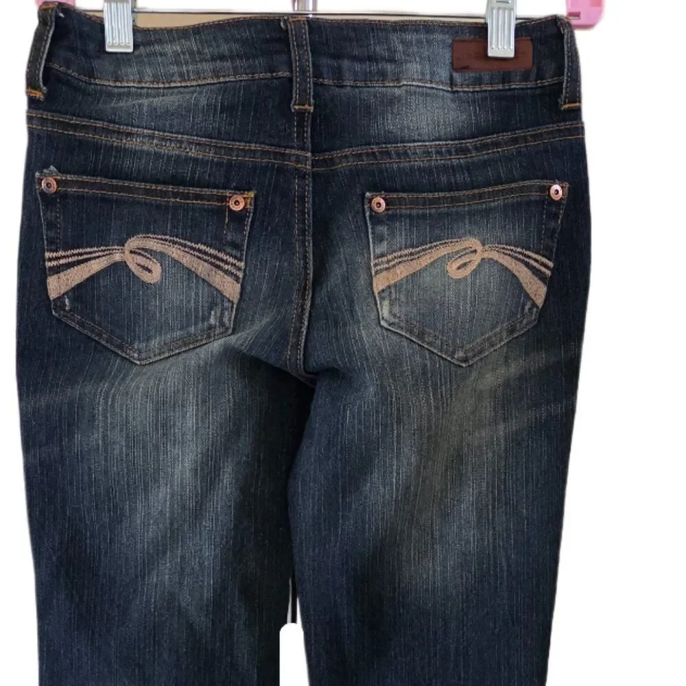 Justice Premium Girls Embelleshed Blue Jeans Size 12R Simply Low